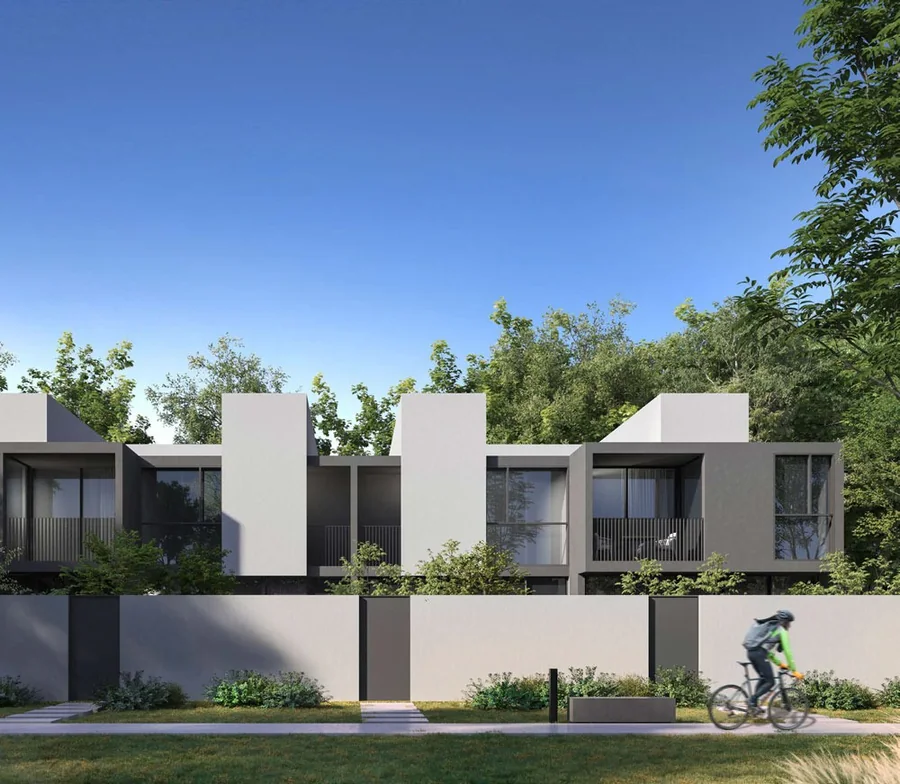 Townhouse frontage at Masaar Phase 5