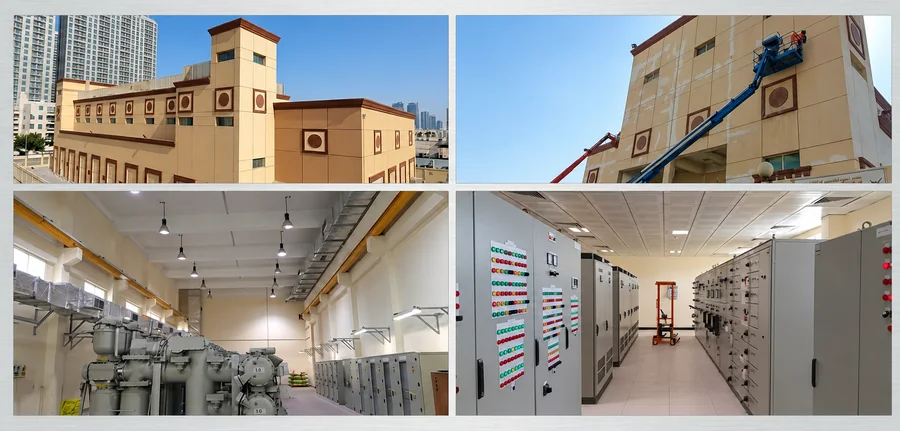 Interior hall of the Nakheel Old Town substation